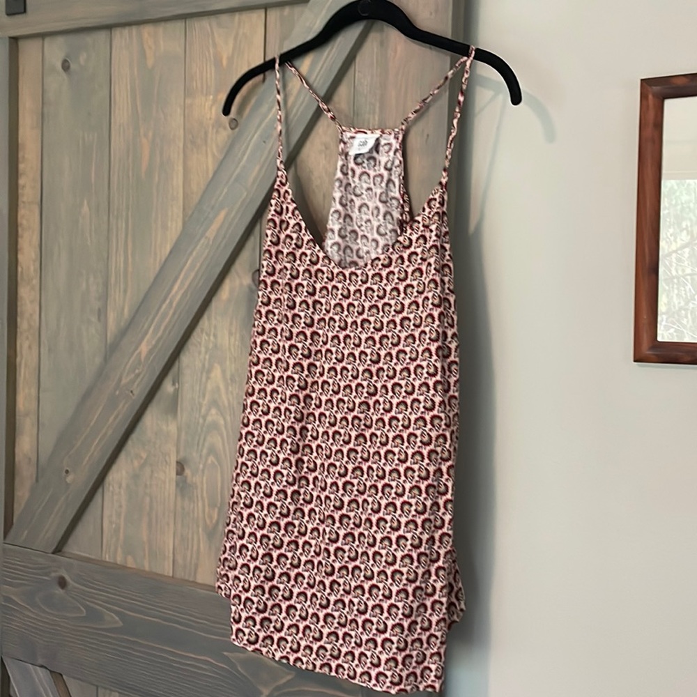 EUC cabi paisley racerback cami size large